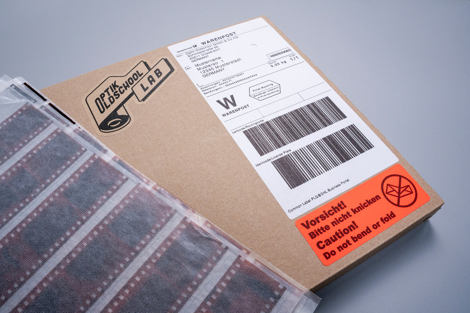 Rücksendung Film-Negative